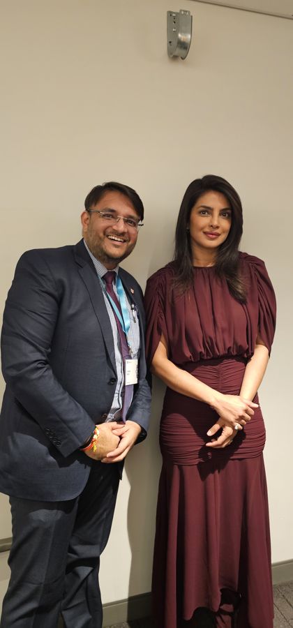 Chahat Shah with Priyanka Chopra