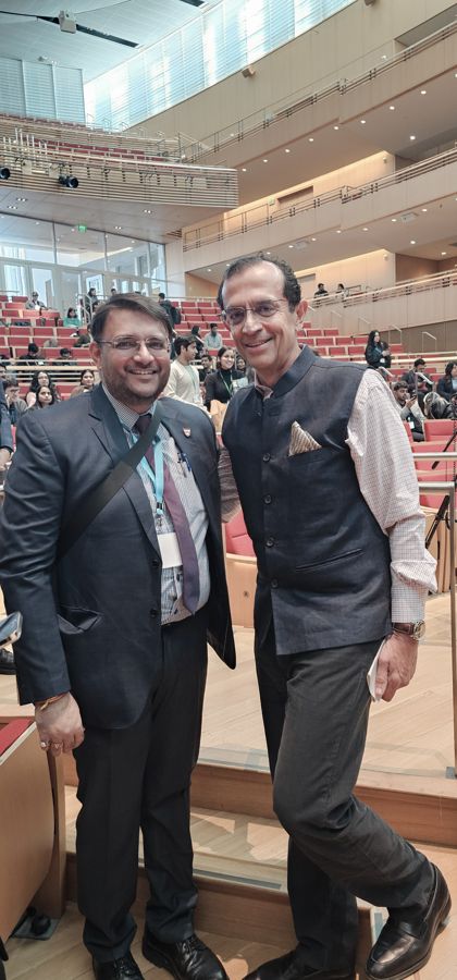 Chahat Shah with Vikram S. Gandhi