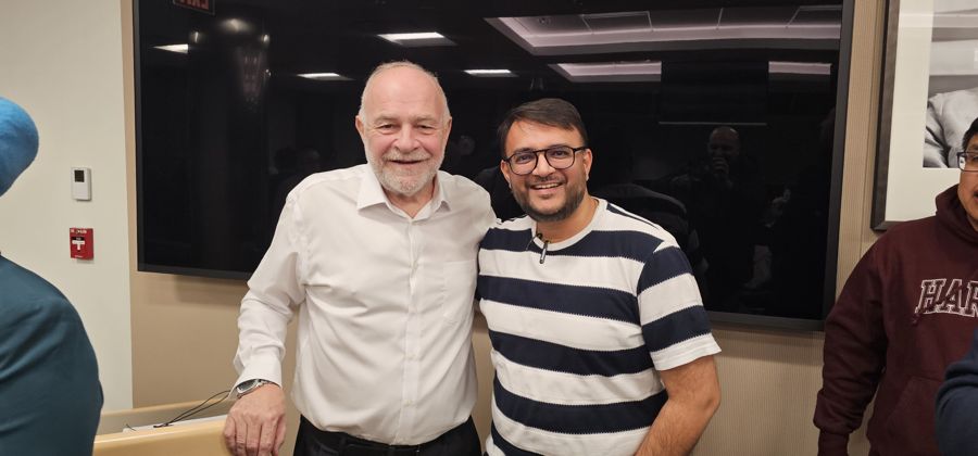 Chahat Shah with Steve Jarding