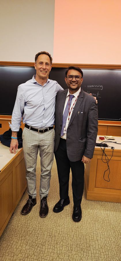 Chahat Shah with Neil McGaraghan