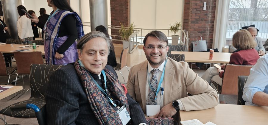 Chahat Shah with Shashi Tharoor