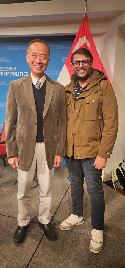 Chahat Shah with George Yeo